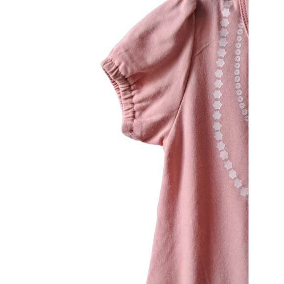 2 for $5 Sale Paulinie Collection Peach And Brown Dress With Ruffles Size 3T - Picture 2 of 8